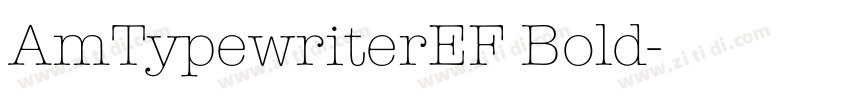 AmTypewriterEF Bold字体转换
